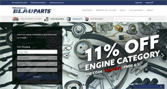 Desktop Screenshot of blauparts.com